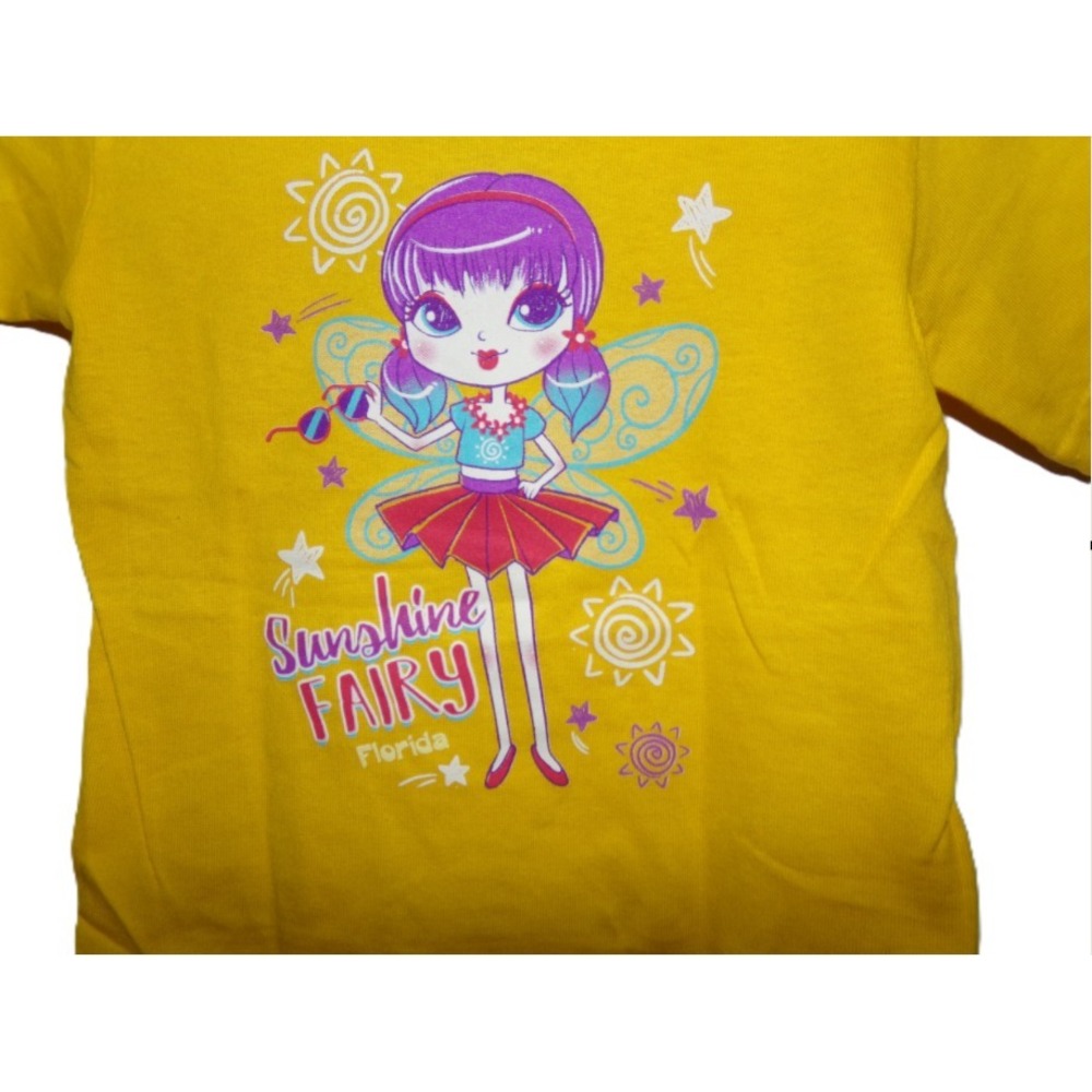Girls Sunshine Fairy T-Shirt, Yellow, 3T - Picture 4 of 4